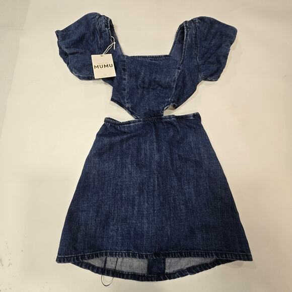 Show Me Your Mumu City Cut Out Dress in Deep End - Picture 2 of 13